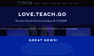 Cornerstonechristian.us thumbnail