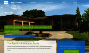 Cornerstonehomesia.com thumbnail