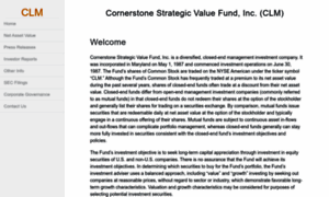 Cornerstonestrategicvaluefund.com thumbnail