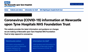 Coronavirus.newcastle-hospitals.nhs.uk thumbnail