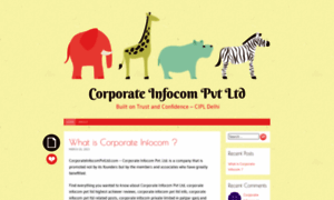 Corporateinfocomprivateltd.wordpress.com thumbnail