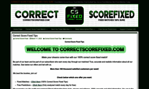 Correctscorefixed.com thumbnail