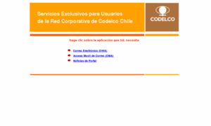 Correo.codelco.cl thumbnail