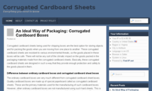 Corrugatedcardboardsheets.net thumbnail