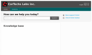 Cortechslabsinc.freshdesk.com thumbnail