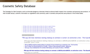 Cosmetic-safety-database.blogspot.com thumbnail