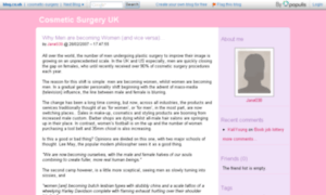 Cosmetic-surgery.blog.co.uk thumbnail
