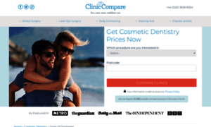 Cosmeticdentistry.cliniccompare.co.uk thumbnail