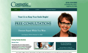 Cosmeticfamilydentistrypa.com thumbnail