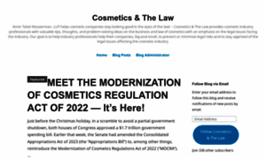 Cosmeticsandthelaw.com thumbnail