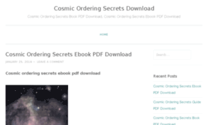 Cosmicorderingsecretsdownload.wordpress.com thumbnail