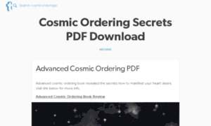 Cosmicorderingsecretspdf.tumblr.com thumbnail