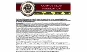 Cosmosclubfoundation.org thumbnail