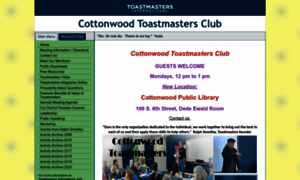 Cottonwoodtm.toastmastersclubs.org thumbnail