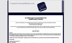 Countrycrossroadsradio.com thumbnail