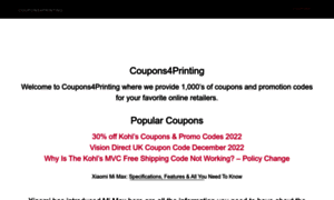 Coupons4printing.com thumbnail