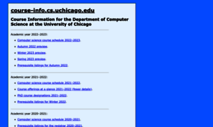Course-info.cs.uchicago.edu thumbnail