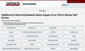 Course-schedule.davidson.edu thumbnail