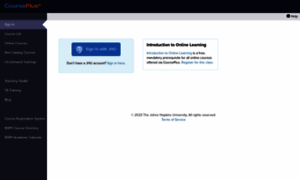 Courseplus.jhsph.edu thumbnail
