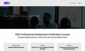 Courses.sixsigmaglobalinstitute.com thumbnail