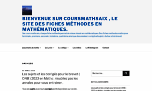 Coursmathsaix.fr thumbnail