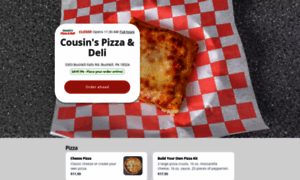 Cousinspizzadeli.com thumbnail