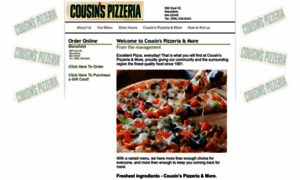 Cousinspizzeria.com thumbnail