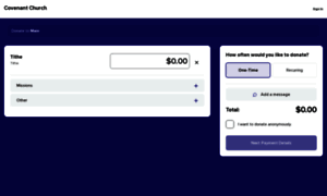 Covenantchurch.securegive.com thumbnail