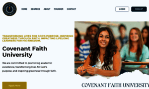 Covenantfaithuniversity.com thumbnail