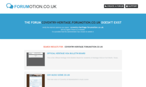 Coventry-heritage.forumotion.co.uk thumbnail