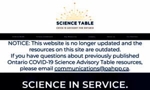 Covid19-sciencetable.ca thumbnail