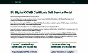 Covidcertificateportal.gov.ie thumbnail