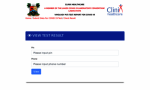 Covidresult.clinixhealthcare.com.ng thumbnail