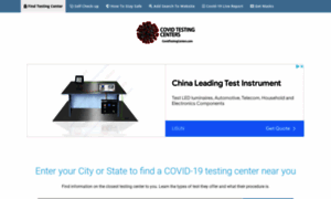 Covidtestingcenters.com thumbnail