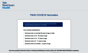 Covidvaccine.ynhh.org thumbnail