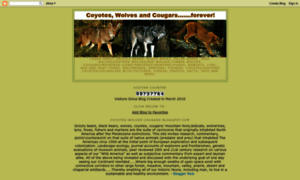 Coyotes-wolves-cougars.blogspot.com thumbnail