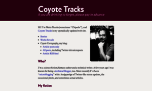 Coyotetracks.org thumbnail