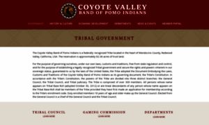 Coyotevalleytribe.org thumbnail