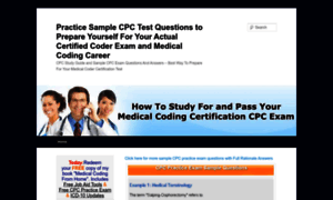 Cpcmedicalcodingcertificationexamprep.org thumbnail