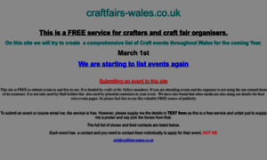 Craftfairs-wales.co.uk thumbnail