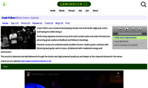 Crashnburnband.co.uk thumbnail