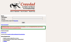 Crawdad.sinauer.com thumbnail