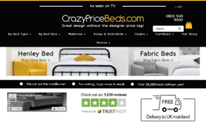 Crazypricebeds.co.uk thumbnail