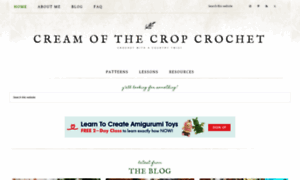 Creamofthecropcrochet.com thumbnail