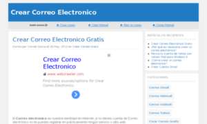 Crearcorreoelectronicoya.com thumbnail