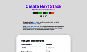 Create-next-stack.com thumbnail