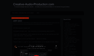 Creative-audio-production.com thumbnail