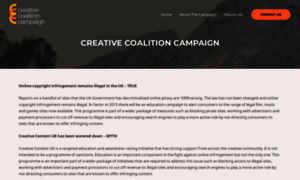 Creativecoalitioncampaign.org.uk thumbnail