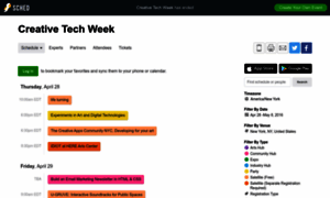 Creativetechweek2016.sched.org thumbnail