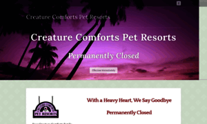 Creaturecomfortspetresorts.com thumbnail